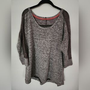 Maurices Charcoal and Taupe Knit Top